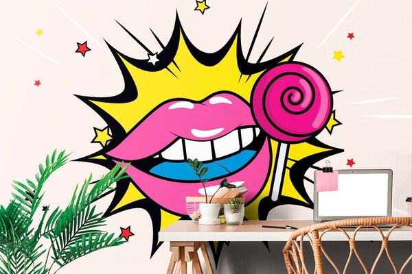 Tapeta sladké pop art lízatko