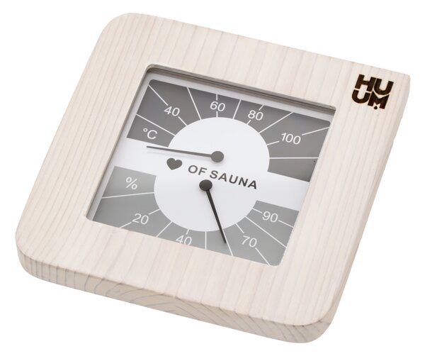 HUUM teplomer s vlhkomerom do sauny TASA white