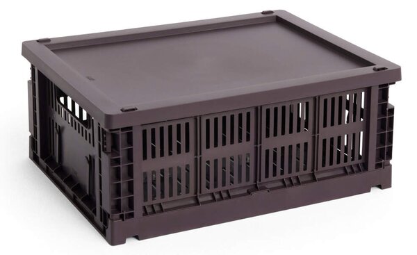 HAY Plastové veko Colour Crate Medium, bordeaux