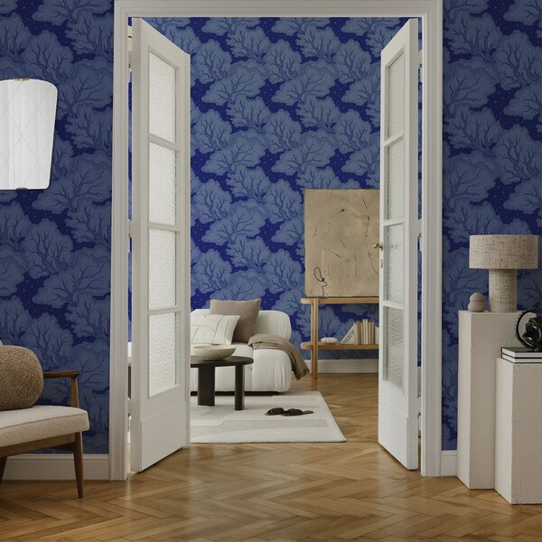 Tapety Kobaltový hviezdny les, Tapety les, Tapety stromy, a00798 : Uwalls.sk
