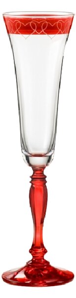 Bohemia Crystal Poháre na šampanské Victoria Love 40727/K0106/180ml (set po 2ks)