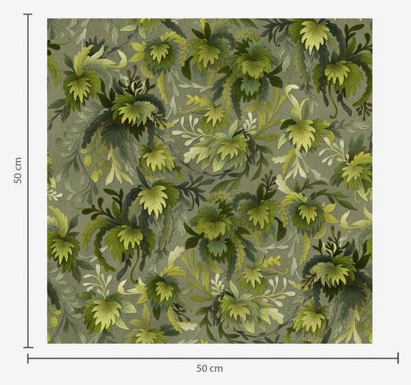 Tapety Husté zelené lístie na šedo-zelenom pozadí, Tapety kvety, a00805v1 : Uwalls.sk