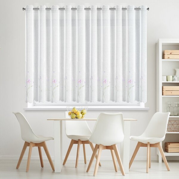 ZÁCLONA NA PÚTKACH INESA 350X120 CM KVETY