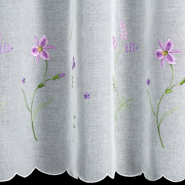 ZÁCLONA NA PÚTKACH INESA 350X120 CM KVETY