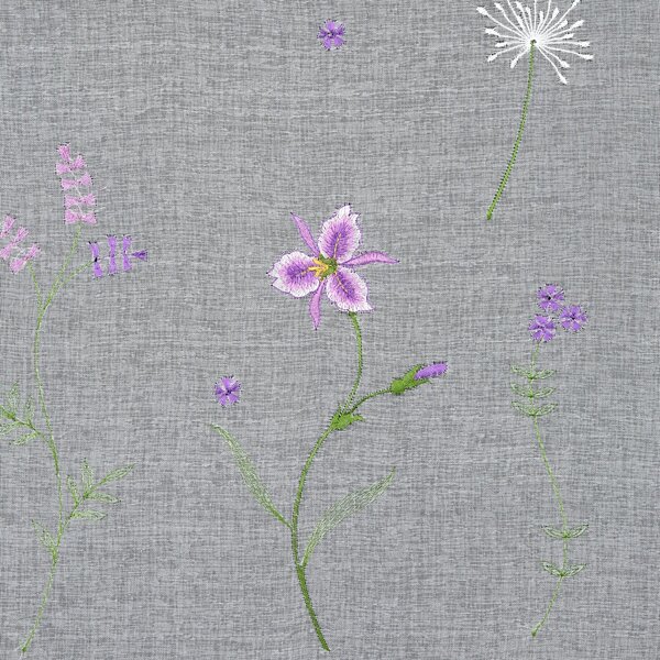 ZÁCLONA NA PÚTKACH INESA 350X120 CM KVETY