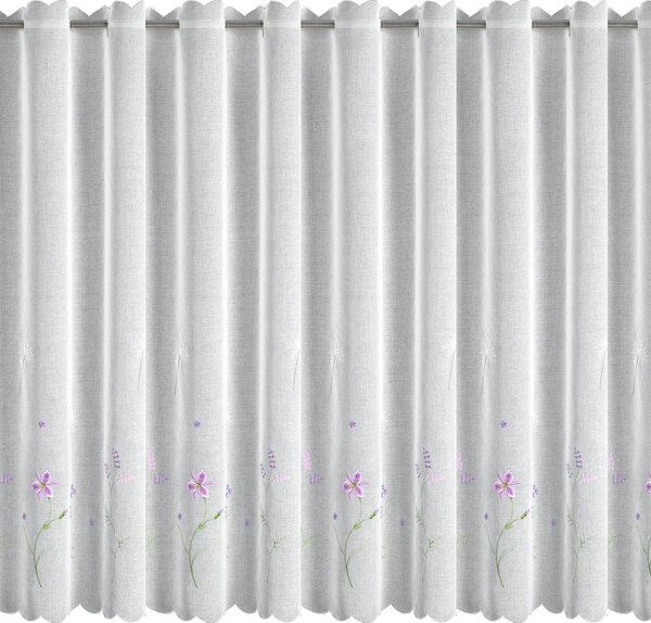 ZÁCLONA NA PÚTKACH INESA 350X120 CM KVETY