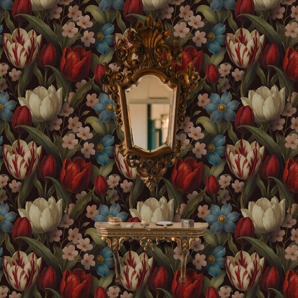 Tapety Tulipány v zamatovej noci, Tapety kvety, a00746 : Uwalls.sk