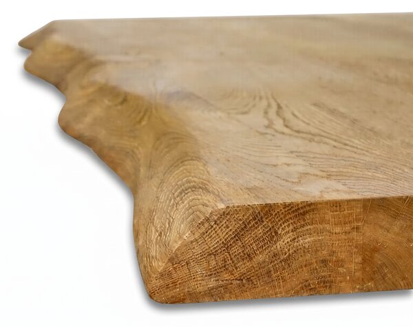 Stôl PORTO, 1800 × 900 mm, masívny dub s nepravidelnou hranou
