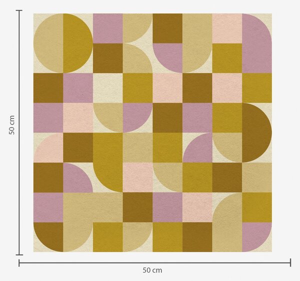 Tapety Modulárna geometria v ružových a horčicových odtieňoch, Tapety abstraktné, a00770v1 : Uwalls.sk
