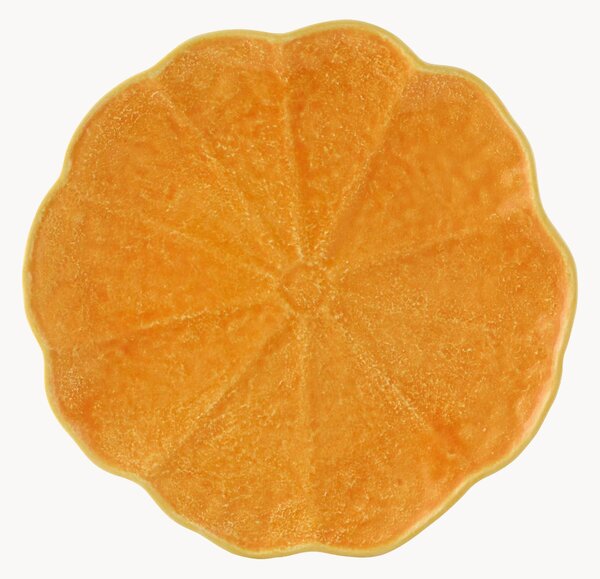 Keramické plytké taniere Pumpkin, 4 ks