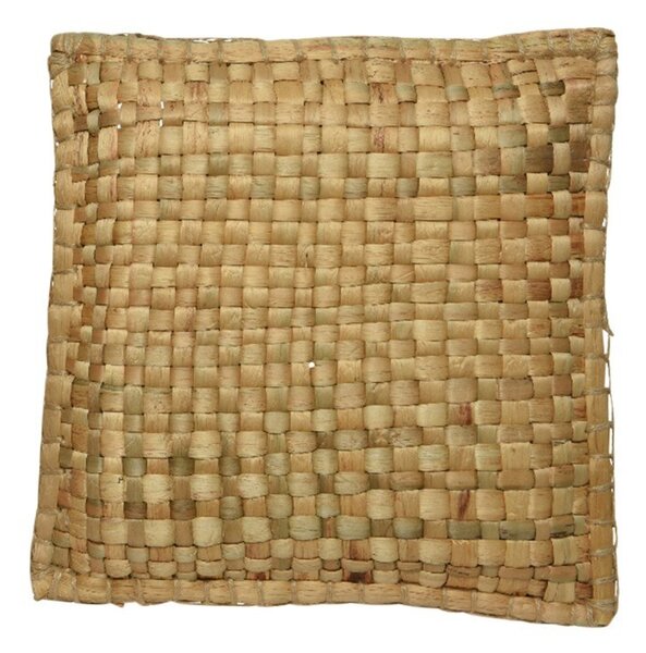 Hnedý pletený vankúš z listov - 40 * 40 * 10cm - Mars & More