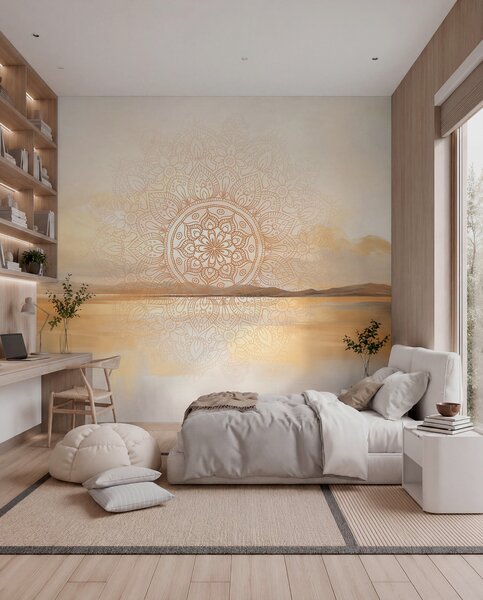 Tapety Mandala pri vode, Fototapety boho, w09491 : Uwalls.sk