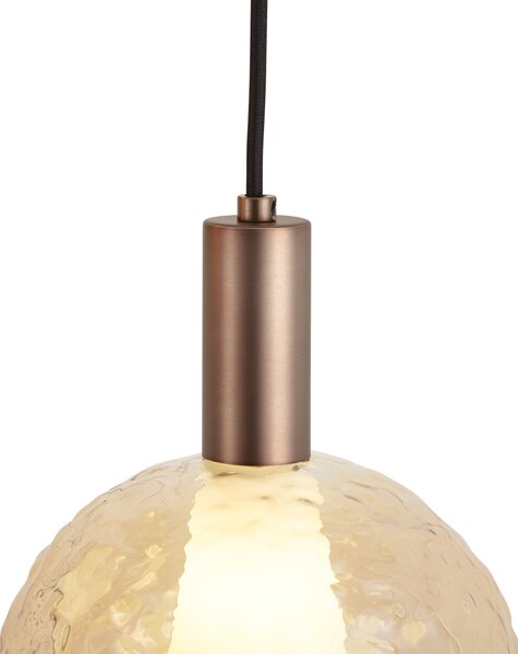 Dizajnová závesná lampa tmavobronzová 3-svetelná - Ard