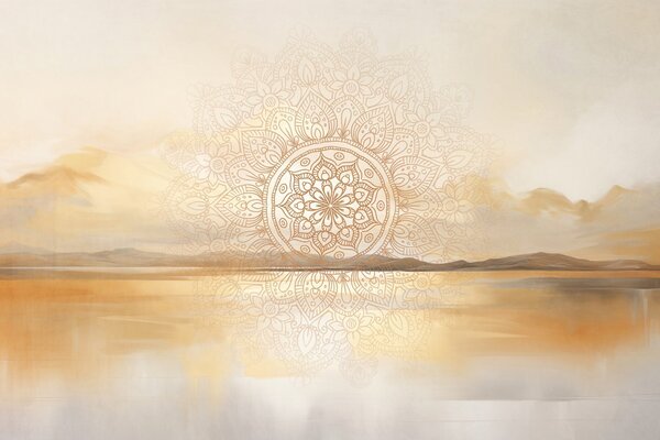 Tapety Mandala pri vode, Fototapety boho, w09491 : Uwalls.sk