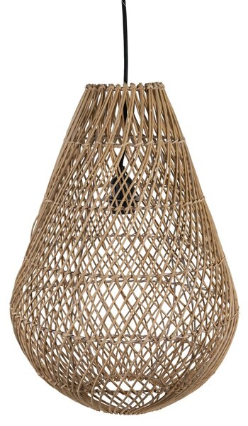 Ratanová závěsná lampa 50 cm (včetně elektrického drátu) - 35*35*54cm - Mars & More