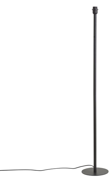 Stojaca lampa čierna bez tienidla - Simplo