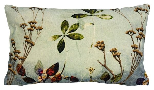 Zamatový vankúš s dekorom kvetov Wild Flowers - 30*50*15cm - Mars & More