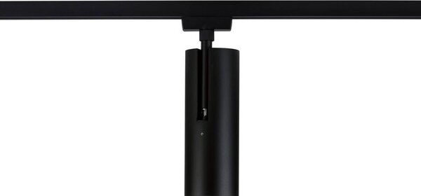 Paulmann URail LED lištový reflektor Theron čierny 3 000 K Ø 6 cm, Čierna, Obývacia izba / jedáleň, Plast, Moderný, Koľajnicový systém