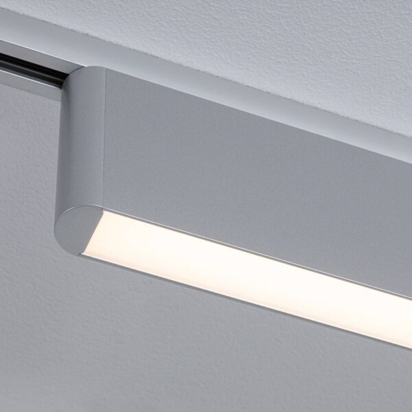 LED lištová lampa Paulmann URail Ceris, chróm, 3 000 K, 37 cm, Hliník / sivá / zinok, Obývacia izba / jedáleň, Hliník, Moderný, Koľajnicový systém