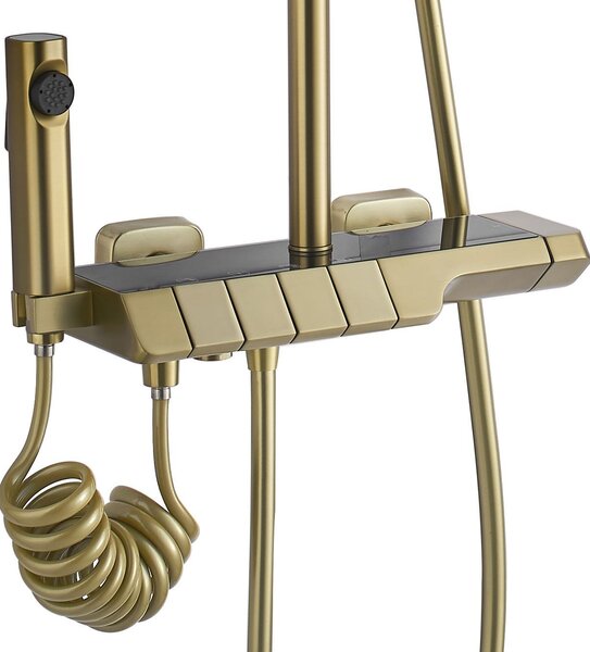 Sprchový set s termostatom REA ROB Gold Brush