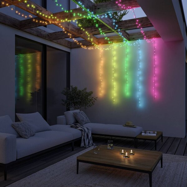 Paulmann Plug & Shine Smart svetelná reťaz Yuna 5 m RGB čierna, Čierna, Plast, Moderný