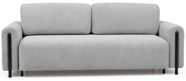 Svetlosivá rozkladacia/s úložným priestorom pohovka z textílie buklé 244 cm Arcadova – ELTAP
