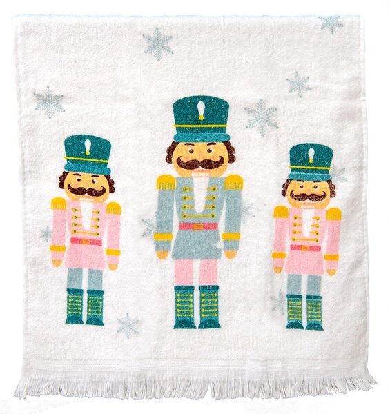 Kuchynský froté uterák so luskáčikmi Nutcrackers - 40*66 cm - Clayre & Eef
