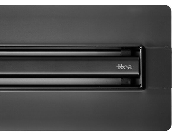 Rea Neox Slim Pro, sprchový odtokový žľab 50cm, čierna matná, REA-G2744