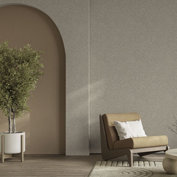 Tapety Stopy listov v taupe, Tapety kvety, a00781 : Uwalls.sk