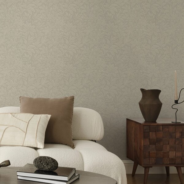 Tapety Stopy listov v taupe, Tapety kvety, a00781 : Uwalls.sk