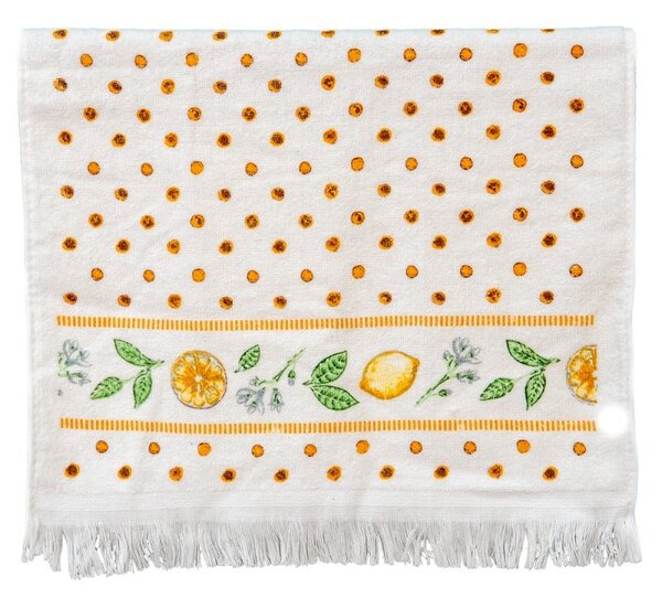 Kuchynský froté uterák s citrónmi Lemons & Leafs - 40*66 cm - Clayre & Eef