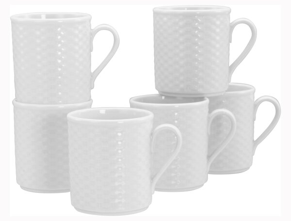 SADA HRNČEKOV NA KÁVU Polo weiss 6-dielne Creatable - Hrnčeky & šálky, Online Only