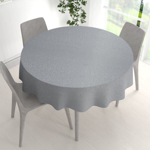 Biante Teflónový okrúhly obrus TF-086 Ornamenty na sivom Ø 40 cm
