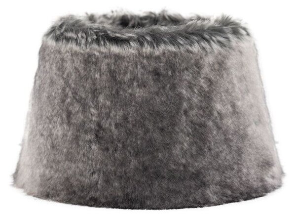 Šedé chlpaté tienidlo Wolf grey - Ø25*Ø18*16 cm - Mars & More