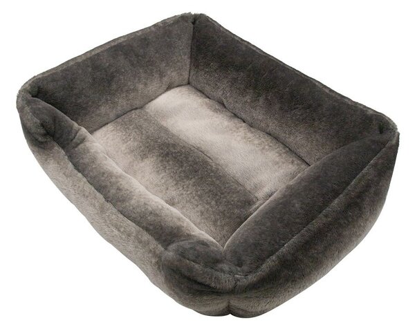 Hnedý chlpatý pelech pre psíka alebo mačičku Grizzly - 58*48*18 cm - Mars & More