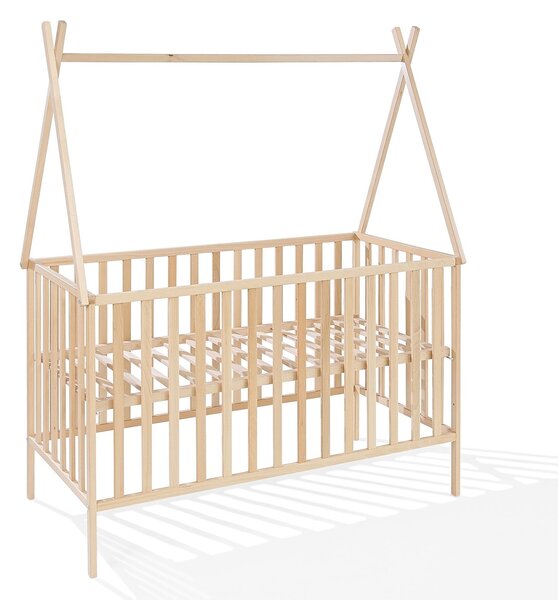 Detská postieľka TAMI 120 x 60 Farba: prírodné drevo