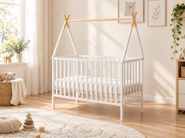 Detská postieľka TAMI 120 x 60 Farba: prírodné drevo