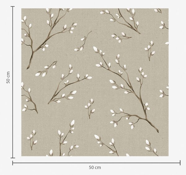Tapety Krémové púčiky na taupe, Tapety kvety, a00861 : Uwalls.sk
