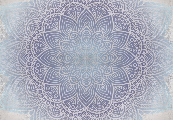 Fototapeta - Mandala v betóne (147x102 cm)