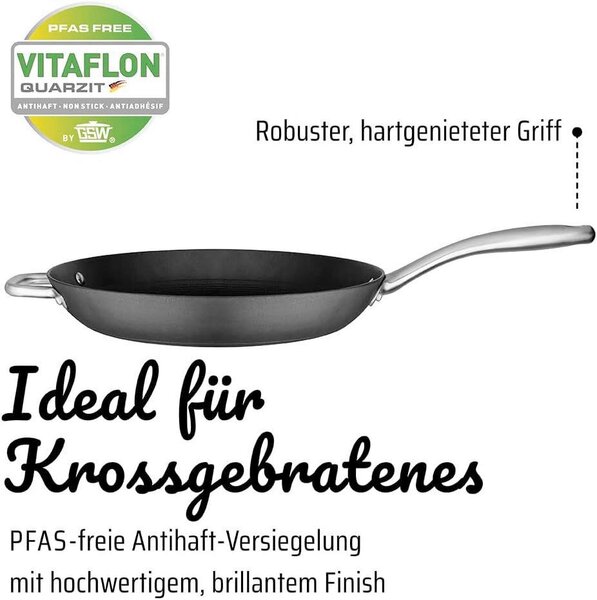 PANVICA NA SMAŽENIE povrch Vitaflon® Quarzit 32 cm GSW - Online Only bytové doplnky, Online Only