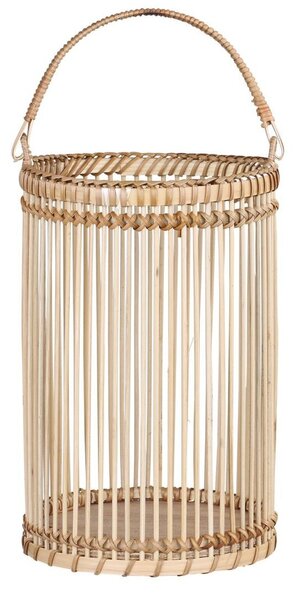 Prírodný drevený lampáš Bamboo - Ø16*25cm - Chic Antique
