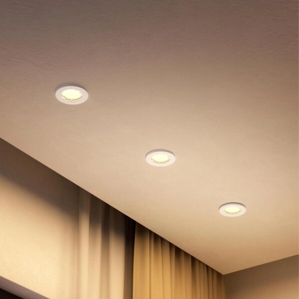 Philips - LED RGBW stmievateľné zapustené svietidlo PERIDOT 1xGU10/6W/230V biela + diaľkové ovládanie