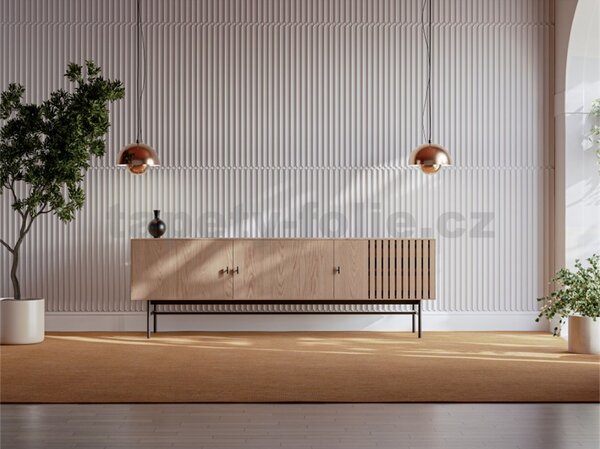 Obkladové panely 3D LINE XPS, cena za kus, rozmer 50 x 100 cm, ROLL B cashmere, IMPOL TRADE