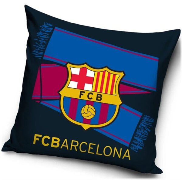 Velúrový vankúš FC Barcelona - motív Lazo | 40 x 40 cm