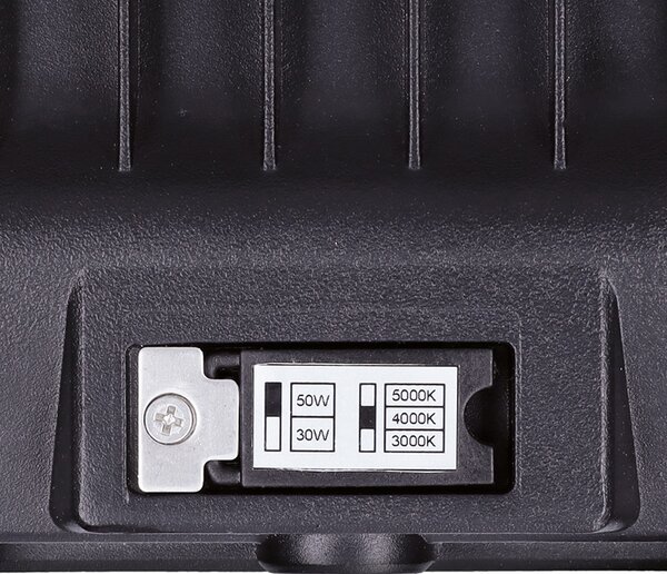 SOLIGHT LED reflektor TOP 50W, max. 6500lm, 3CCT, voliteľný výkon 100/60%, IP65
