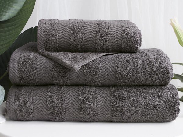 XPOSE® Froté uterák DEVON - tmavo sivý 50x90 cm
