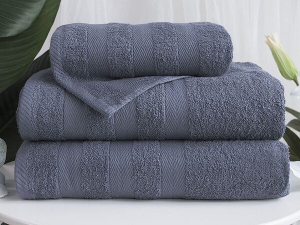 XPOSE® Froté uterák DEVON - sivomodrý 50x90 cm