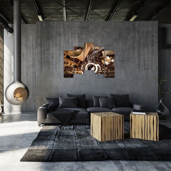 Kávové zrná - obraz (Obraz 125x90cm)
