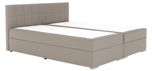 KONDELA Boxspringová posteľ 160x200, sivohnedá TAUPE, FERATA TV KOMFORT