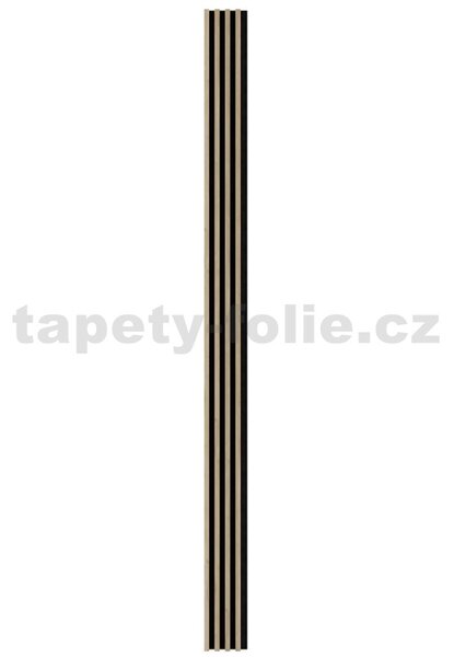 Akustické dekoračné panely MAXI jackson hickory 3D lamely na filcovom podklade 270 x 17,7 cm